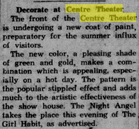 Centre Theater - Jun 26 1931